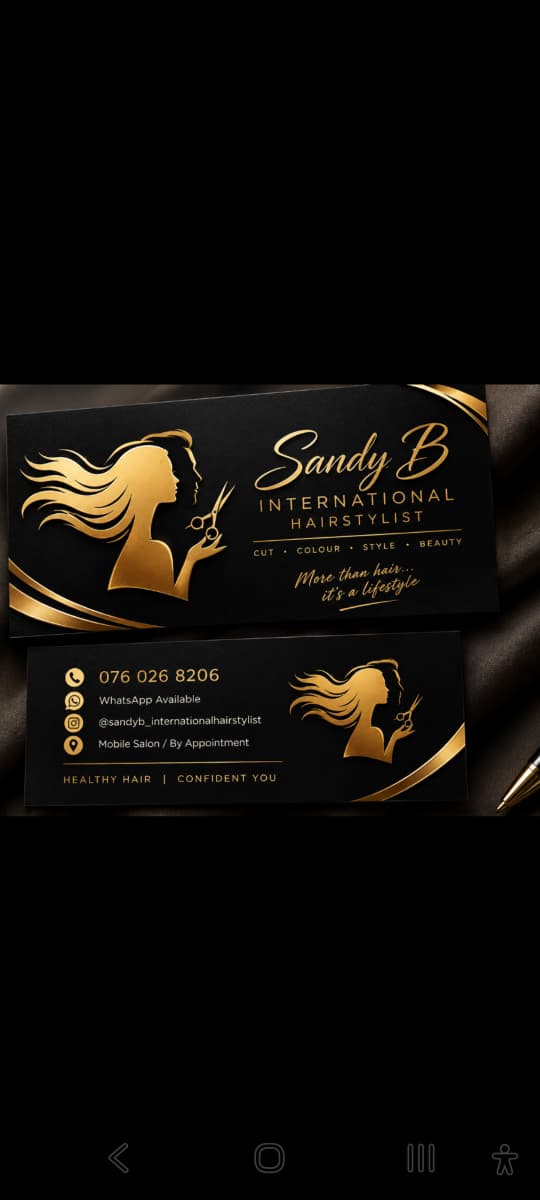 Professional hairstyle by Sandy B International Hairstylist